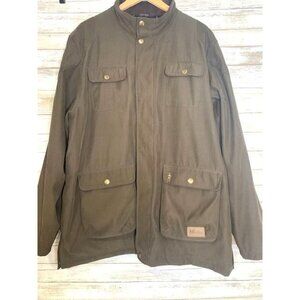 Jack Murphy Men's Fishing Shooting Hunting Waxed Jacket 3XL Olive Green Full Zip